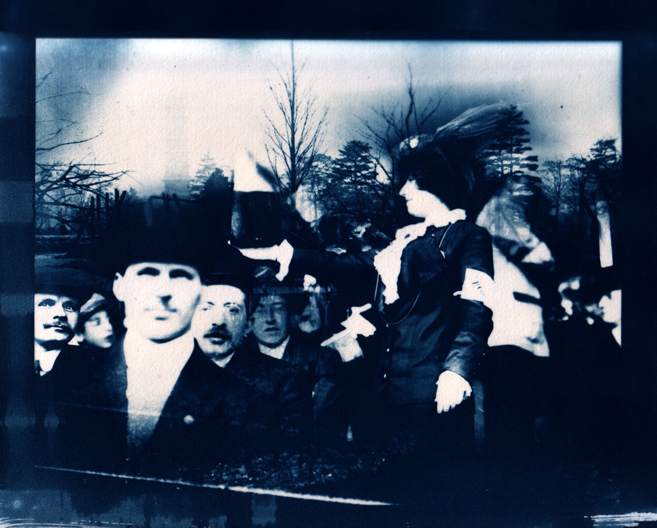 cyanotype print digital negatives