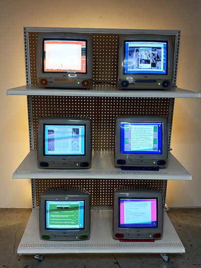 NetArt on Vintage iMac Jellybeans