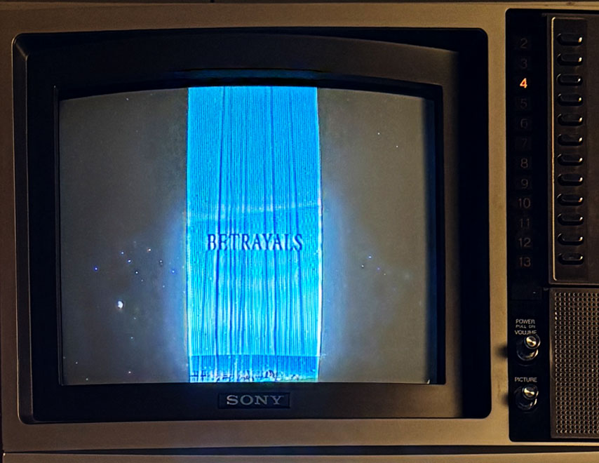 SONY Trinitron featuring a one word poem 10-second video